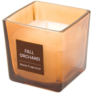 GLASS CANDLE GEORGE BR FALL ORCHARD